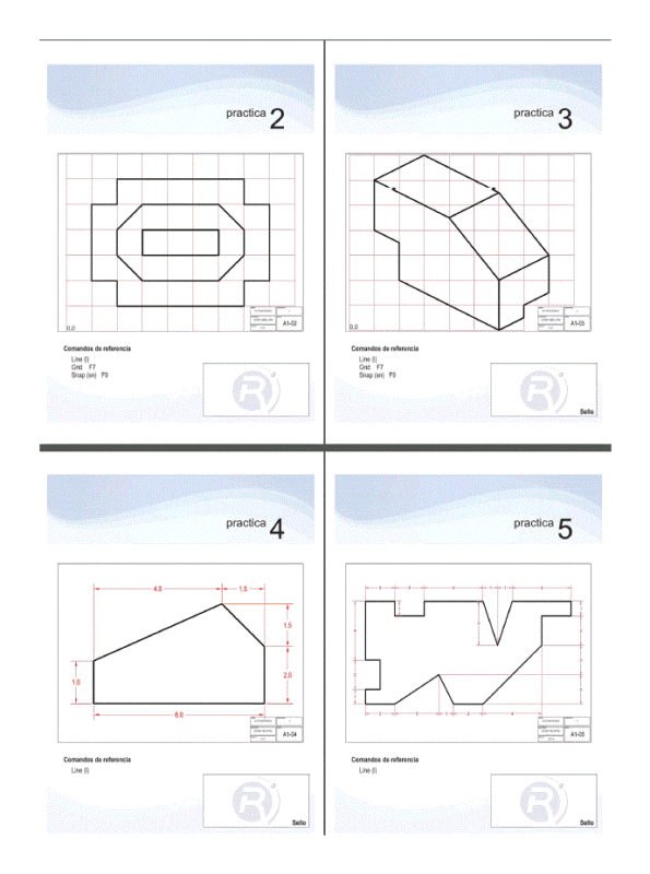 Practice Of Autocad PDF (Document)