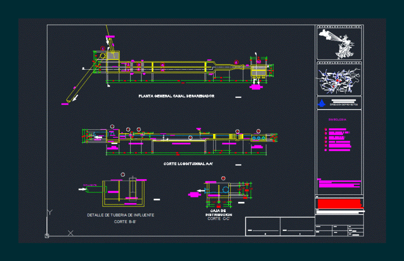 Pre Treatment Plant Wastewater Treatment DWG Block for AutoCAD
