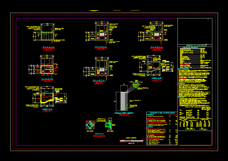 Pretreatment Of Wastewater DWG Block for AutoCAD
