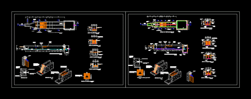 Pretreatment Wwtp DWG Block for AutoCAD