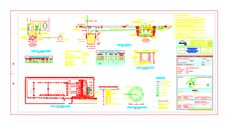 Private Plane Sewer DWG Detail for AutoCAD