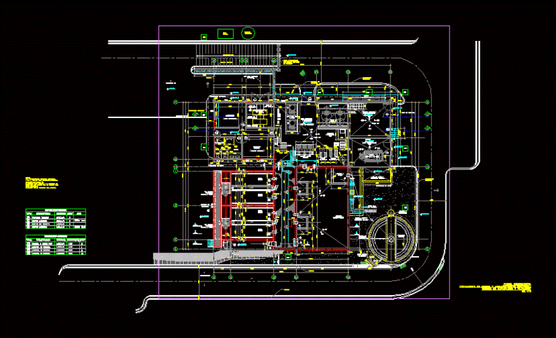 Processing Facilities DWG Block for AutoCAD