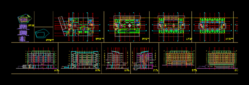 Proposed Hotel DWG Full Project for AutoCAD