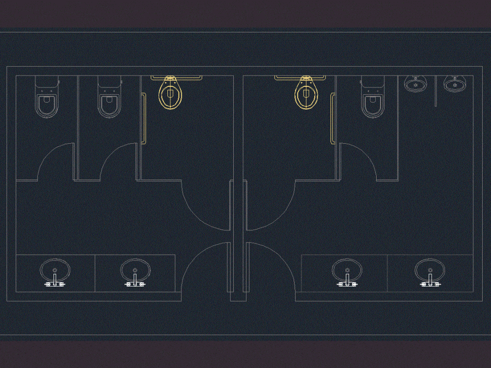 Public Bathroom DWG Block for AutoCAD • Designs CAD