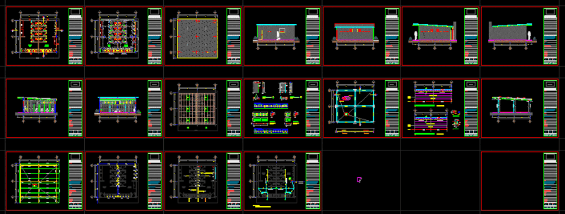 Public Bathrooms – Priject DWG Section for AutoCAD
