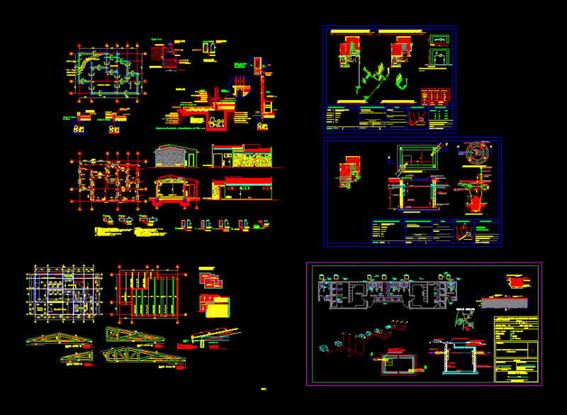 Public Bathrooms DWG Block for AutoCAD