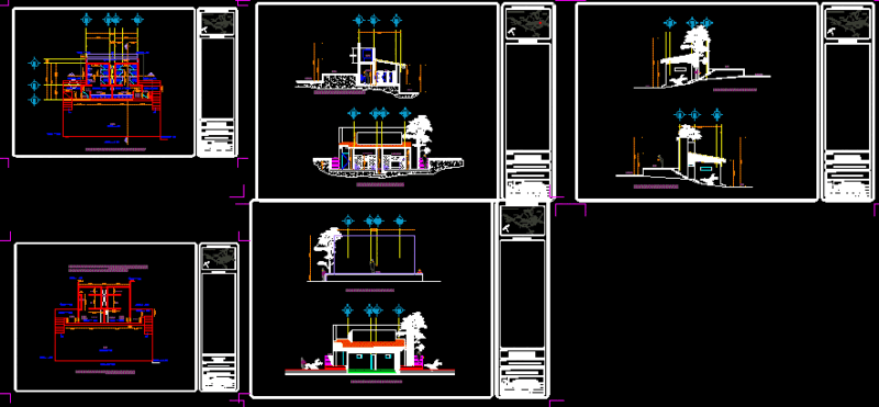 Public Baths Remodelation DWG Section for AutoCAD
