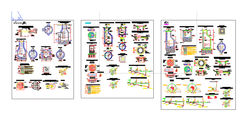 Public Sewer Details DWG Detail for AutoCAD