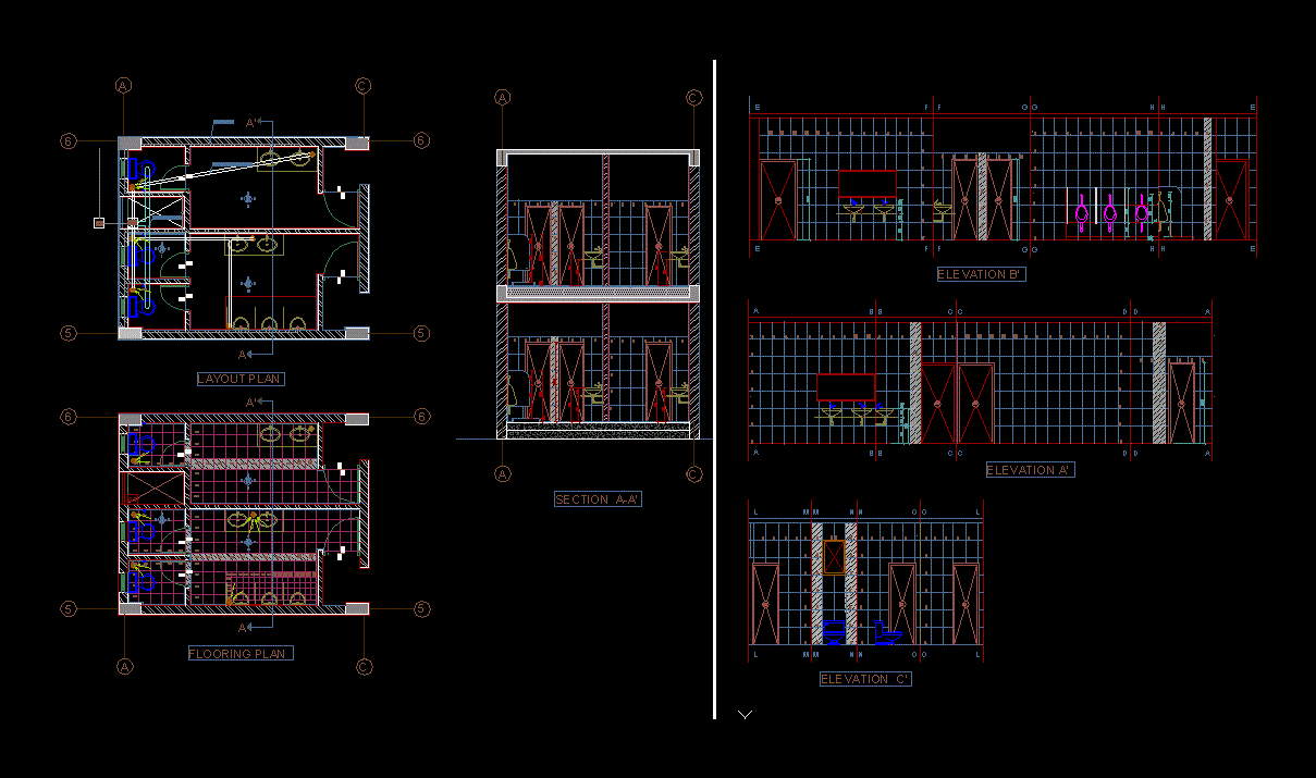 Public Toilet  DWG Detail for AutoCAD  Designs CAD 