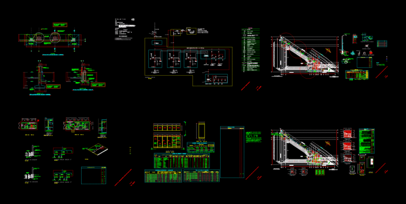 Pumping CÁRcamo Plans DWG Plan for AutoCAD