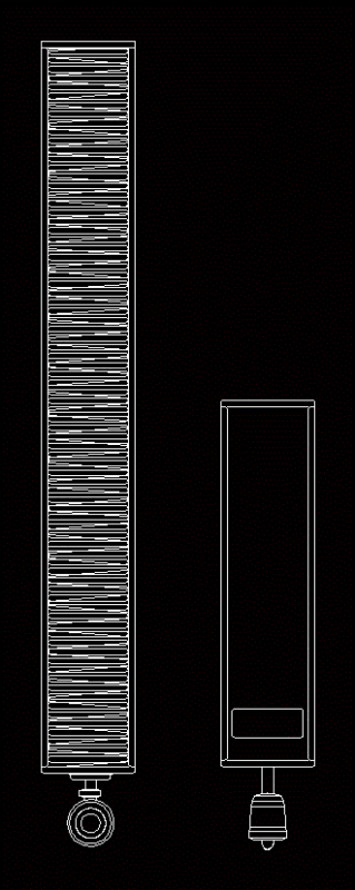 Radiator 2D DWG Block for AutoCAD