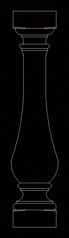 Railing DWG Block for AutoCAD