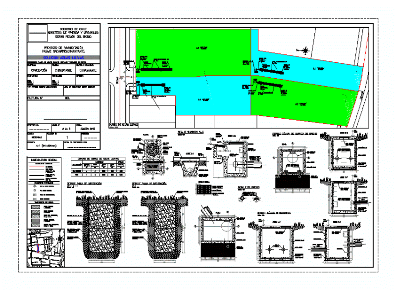 Rainwater Passage DWG Detail for AutoCAD