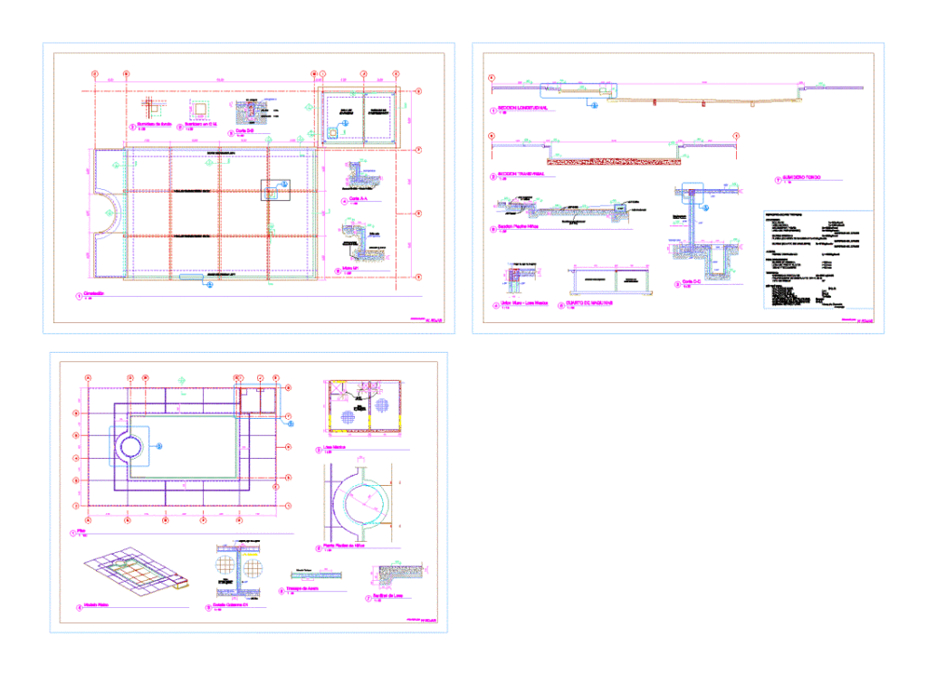 Recreation Pool DWG Block for AutoCAD