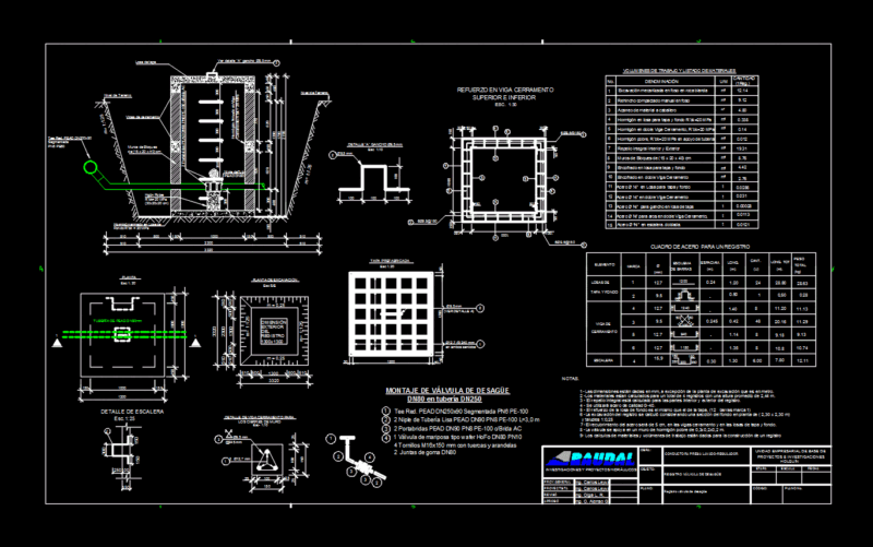 Registration Drain RÁLvulas DWG Block for AutoCAD