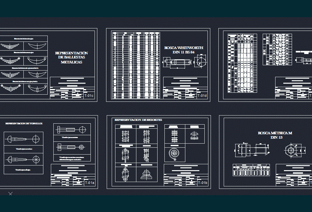 Representation Of Springs; Springs 2D DWG Block for AutoCAD • Designs CAD