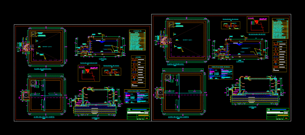 Reservoir DWG Block for AutoCAD