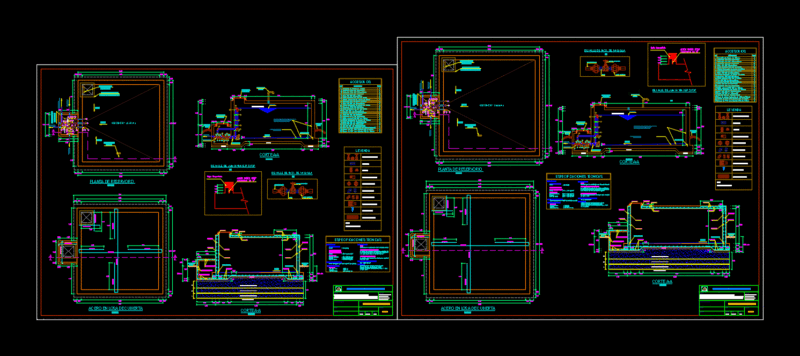 Reservoir DWG Block for AutoCAD