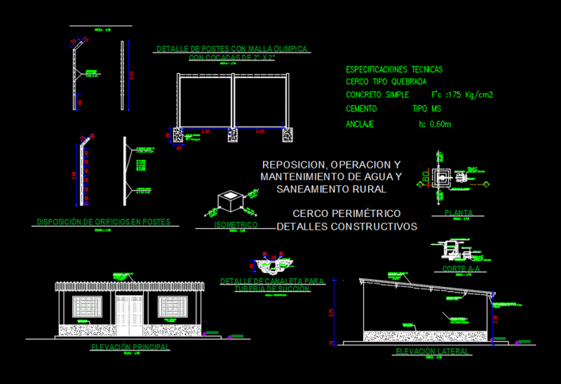 Reservorio DWG Block for AutoCAD