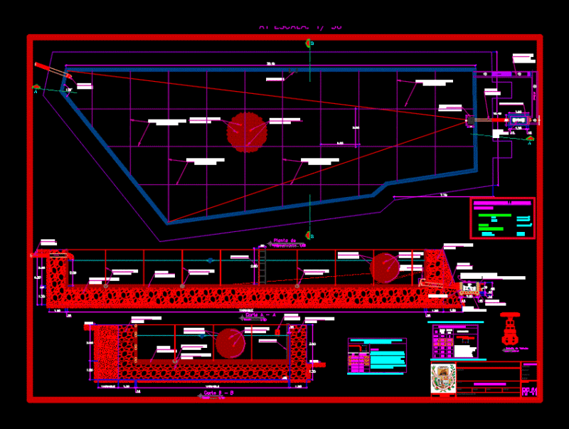 Reservorio DWG Block for AutoCAD