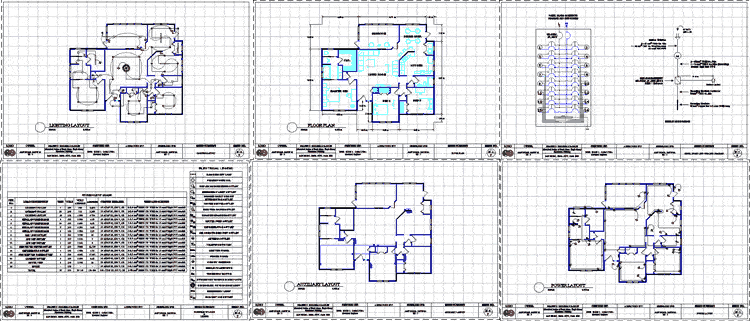 Residential Building Electrical Design DWG Full Project for AutoCAD