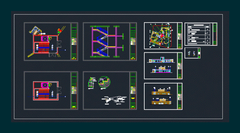 Residential Example Execution DWG Plan for AutoCAD