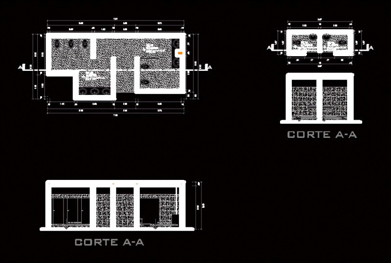 Restrooms DWG Block for AutoCAD