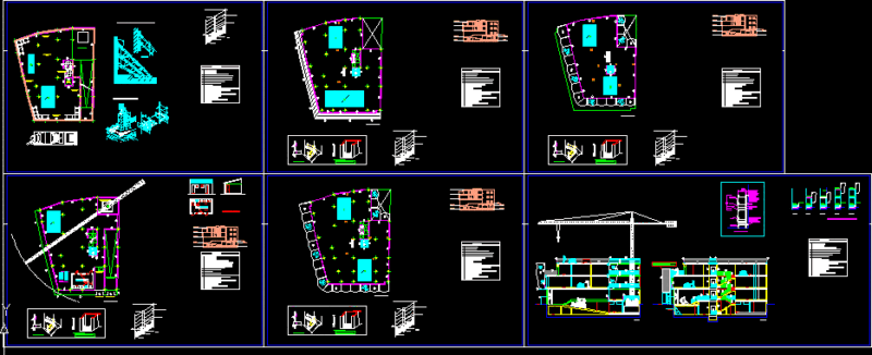 Safety Construction DWG Section for AutoCAD