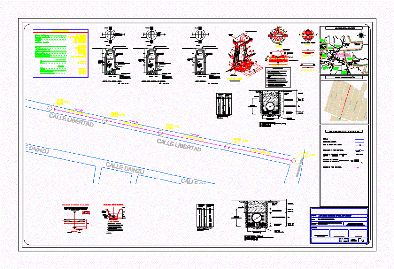 Sanitary Drainage DWG Block for AutoCAD