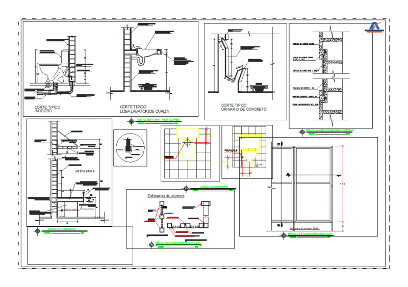 Sanitary Toilet Details DWG Detail for AutoCAD