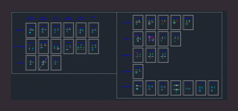 Sanitary Ware DWG Block for AutoCAD