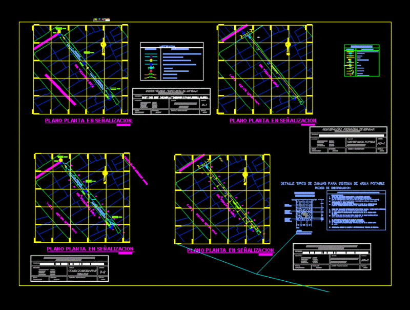 Sanitation DWG Block for AutoCAD