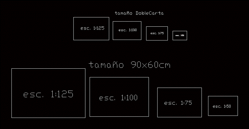 Scaled Boxes DWG Block for AutoCAD