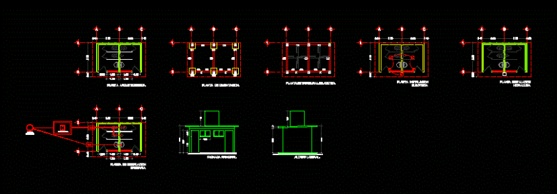 School Bathroom DWG Block for AutoCAD