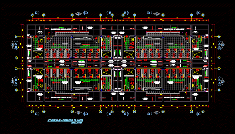 School Health Facilities DWG Plan for AutoCAD