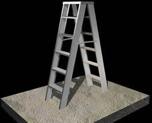 Scissor Stair 3D DWG Model for AutoCAD