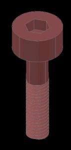 Screw 3D DWG Model for AutoCAD