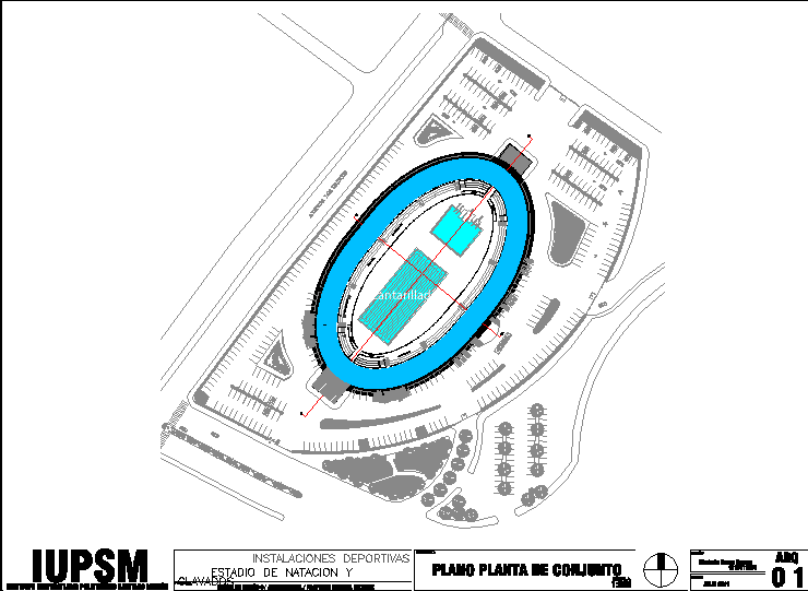 Semi-Olympic Swimming Pool Design DWG Section for AutoCAD ...