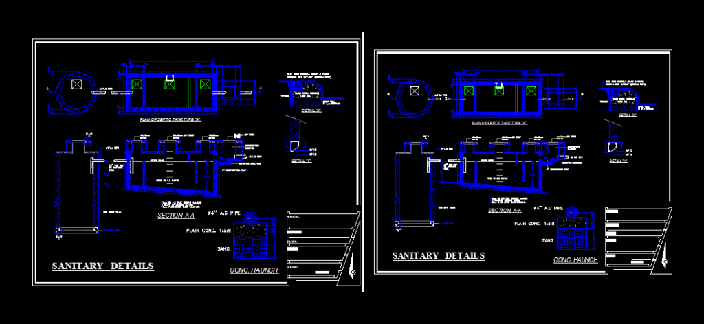 Septic Tank DWG Detail for AutoCAD