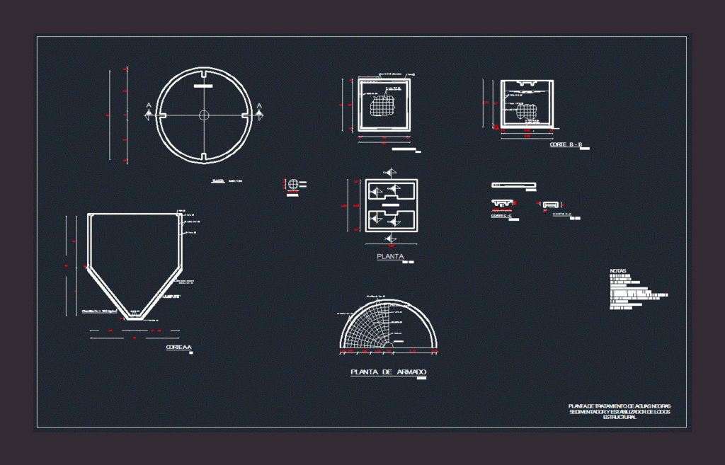 Settler And Sludge Thickener DWG Detail for AutoCAD