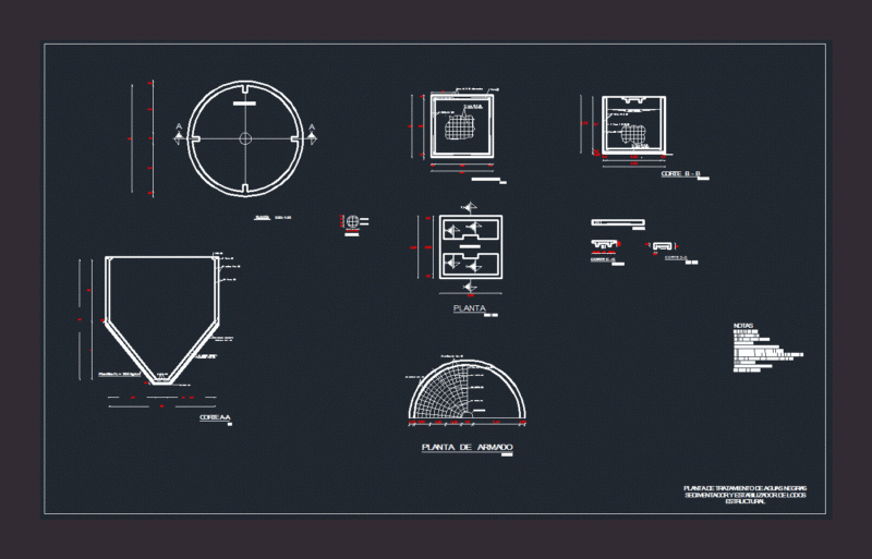 Settler And Sludge Thickener DWG Detail for AutoCAD
