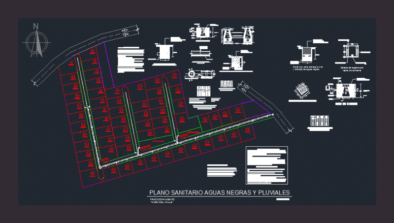 Sewage And Rainwater DWG Block for AutoCAD