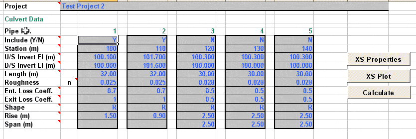 Sewer Calculations DOC Word Document