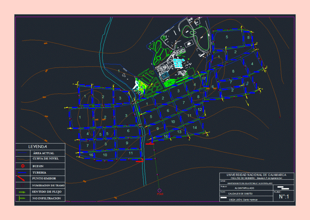 Sewer DWG Block for AutoCAD
