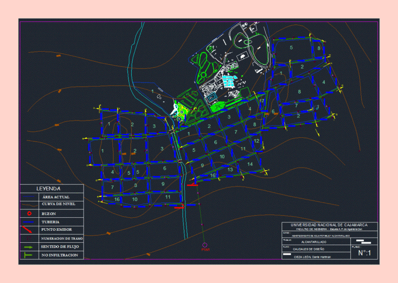 Sewer DWG Block for AutoCAD