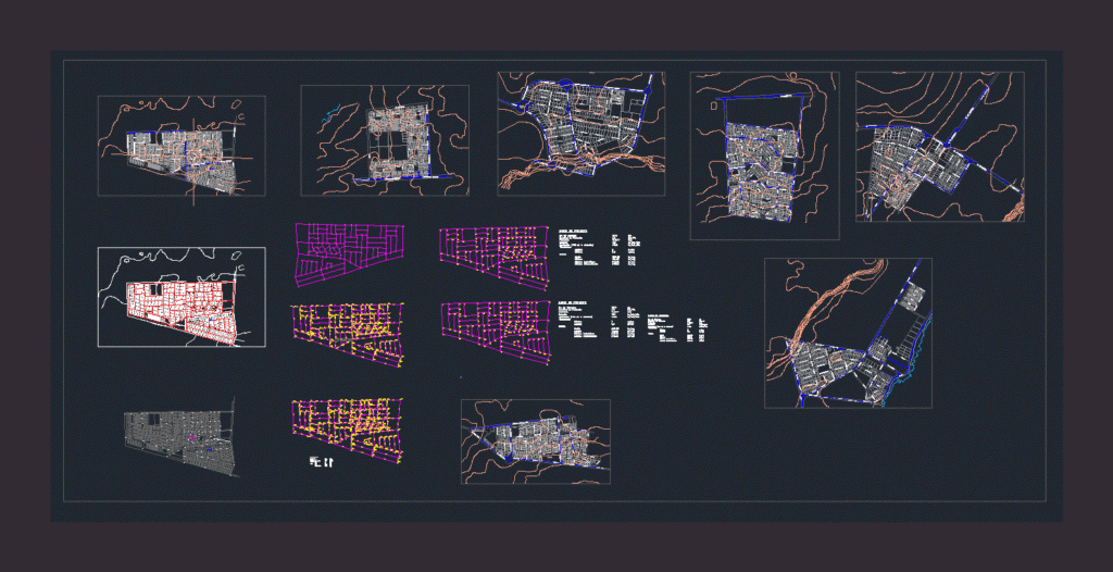 Sewer Project DWG Full Project for AutoCAD