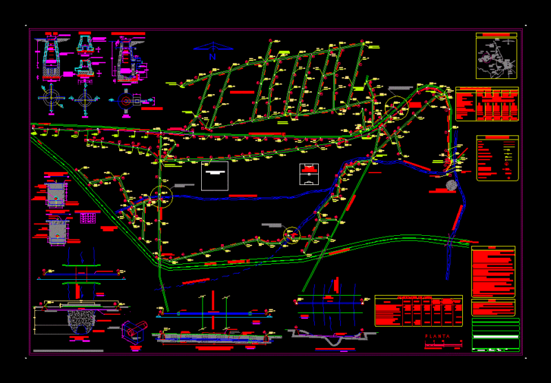 Sewer Project DWG Full Project for AutoCAD