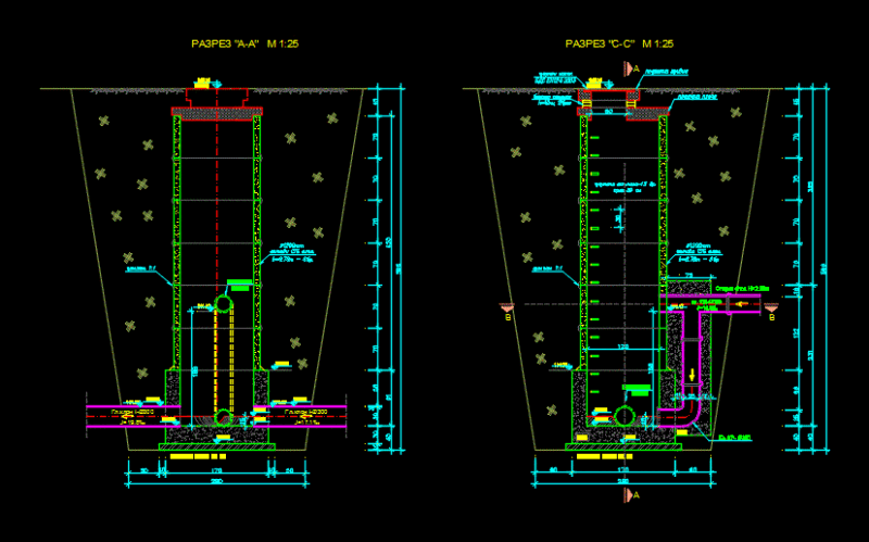 Sewer Structures DWG Block for AutoCAD