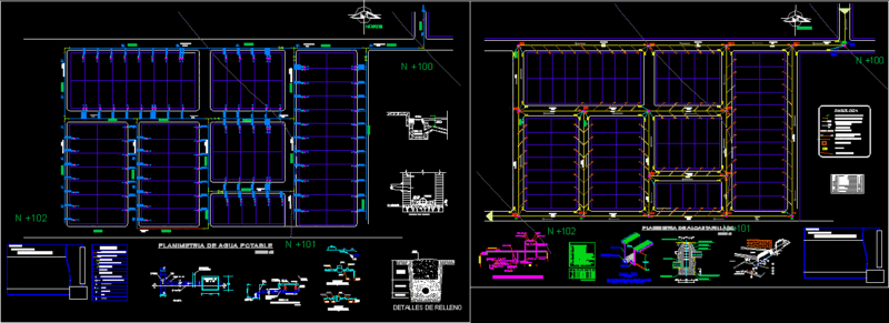 Sewer System DWG Block for AutoCAD