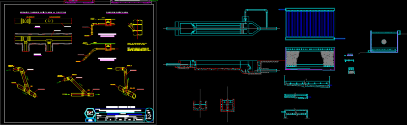 Sewer System DWG Plan for AutoCAD